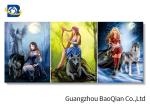 Buatiful Girl / Animal Print Lenticular , 3D Lenticular Pictures Changing