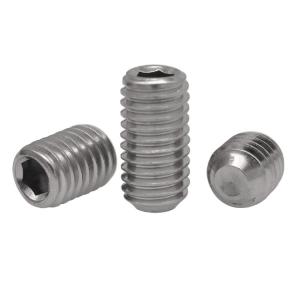 Quality DIN 916 Allen Drive No Head Grub Set Screws DIN916 Stainless Steel 316 Hexagon Socket Set Screws With Cup Point wholesale