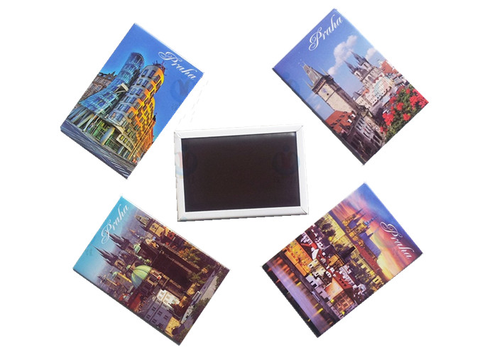 Custom Tin Fridge Magnet Tin Tinplate Fridge Magnet 2.5" X 3.5" Photo Print For Souvenir