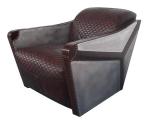 Riveted Vintage Aviator Aluminum Chair