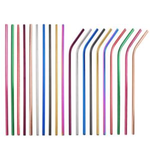 Quality Reusable Stainless Steel Water Bottle Accessories Metal Drinking Straws wholesale