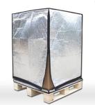 Silver Insulated Pallet Cover , Shipping Thermal Insulation Container Liner