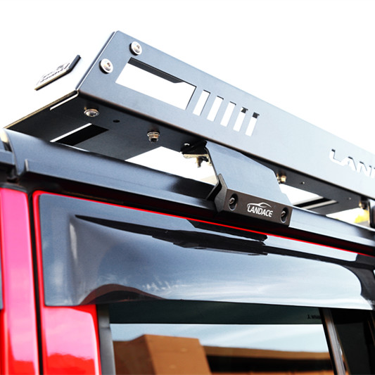 Black Powder Coated Roof Rack Basket for Jeep Wrangler Custom Stainless Steel Design