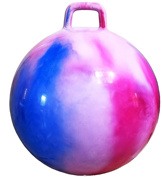 Hoppity Ball inflatable Bouncer Toy With Handle 21in