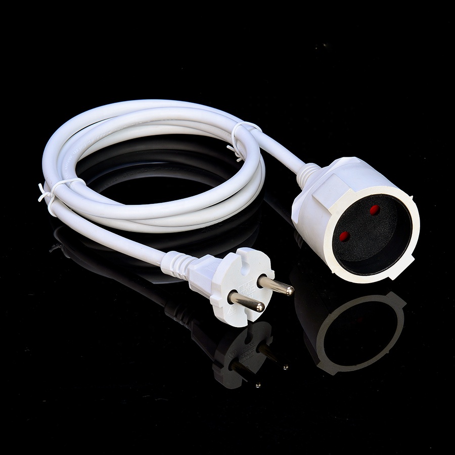 Cable Specification H05VV-F 2x1.0mm2 Network SDK Direct VDE 10A Plug Power Cords Extension Cords for Home Appliances