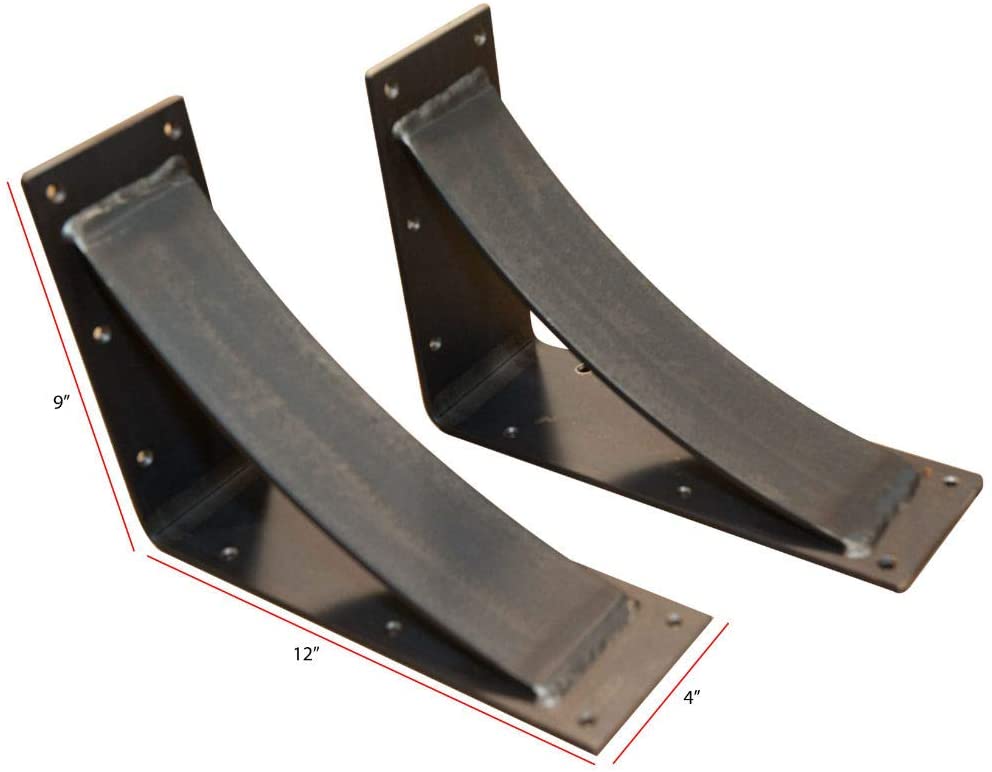Hand Welded Steel Bracket Nonstandard Countertop Support Bracket for Fireplace Mantel