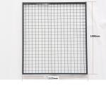 Heavy Duty Welded Pallet Rack Back Guard With Square Tube Framed 1125mm Wide