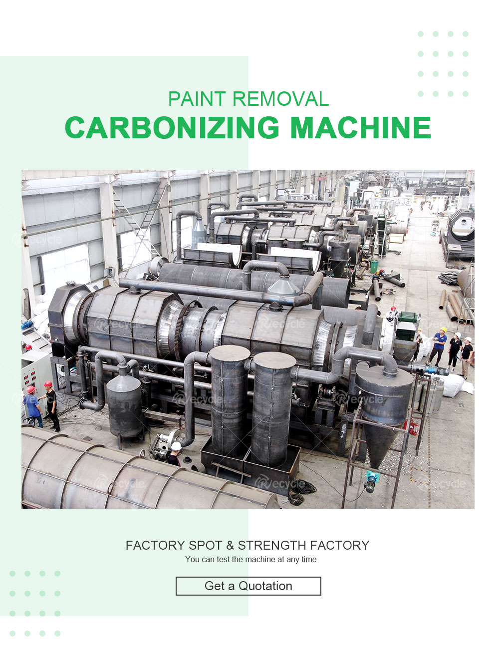 Carbonization Paint Removing Furnace UBC Aluminum Cans Continuous Decoating Machine