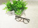 80031-C4 Black tortoiseshell Color Acetate Temple TR90 Material Optical