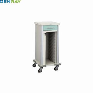 Quality Steel patient record trolley wholesale