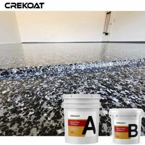 Quality High Gloss Epoxy Flake Floor Coating UV Resistant Excellent Adhesion wholesale