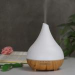 400ml Capacity Mini Aroma Oil Diffuser Wooden Aromatherapy Machine Quiet Remote