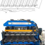 High speed lace shearing step tile metal roofing sheet forming machine