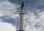 9m-1250Dan Steel Eleactrical Power Pole For 110kv Cables +/-2% Tolerance