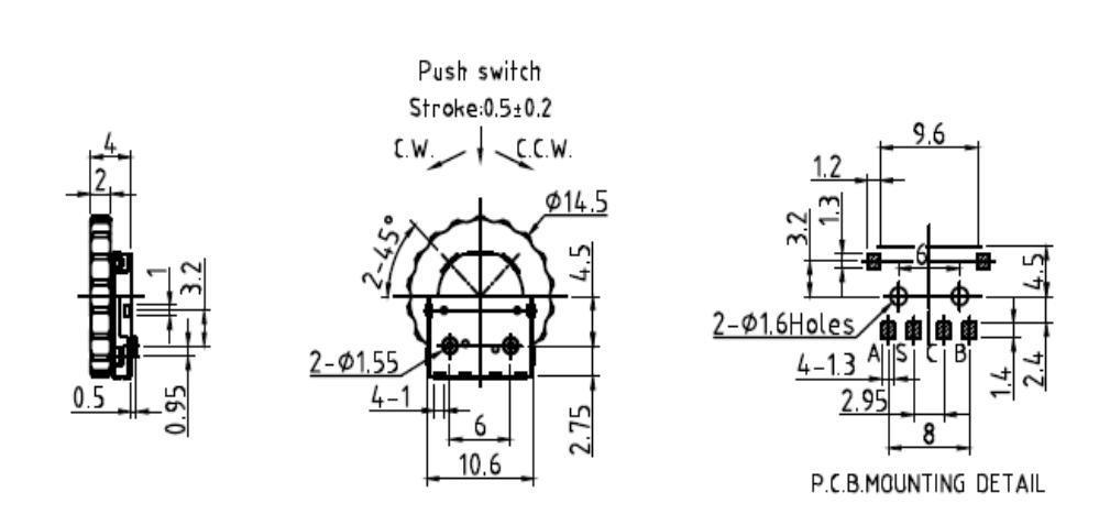 Ec10 Series 10mm Rotary Encoder Mini Encoder