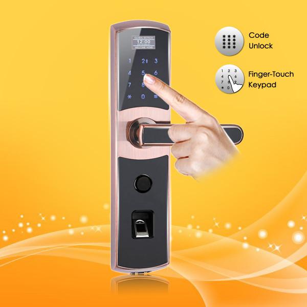 High Quality Fingerprint Digital Password Door Lock with Emergency Power