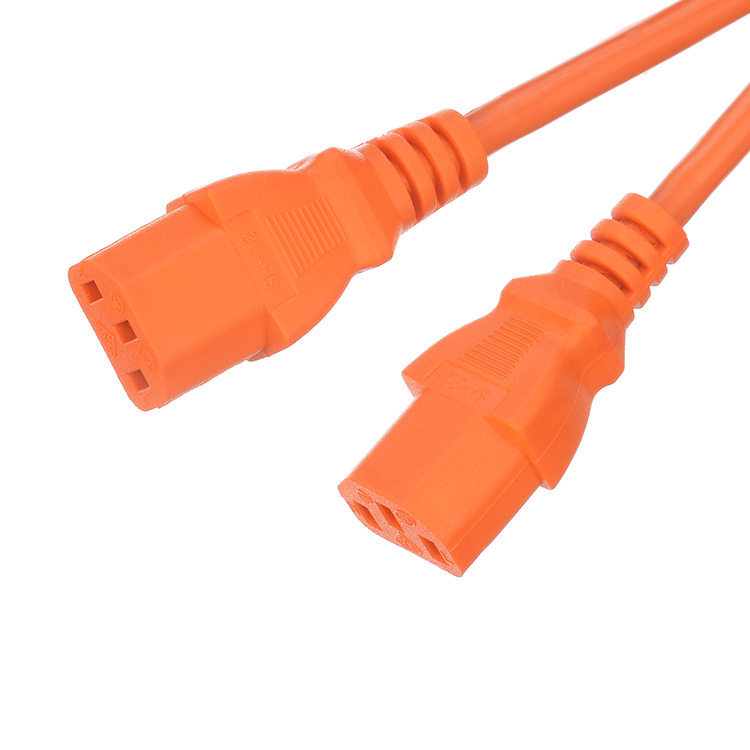 IMQ Certificated Computer Power Cord Y Splitter 3pin Plug with 2 Way C13 Plug Socket WIFI NO Grounding Standard Grounding