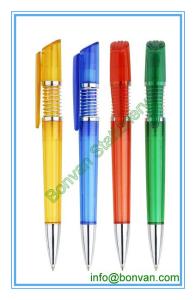Quality spring clip promotional ball pen wholesale