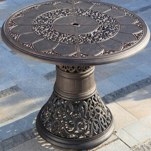 Water-proof/Sun-proof Outdoor Garden Furniture Antique Cast Iron Table Coffee Table Set