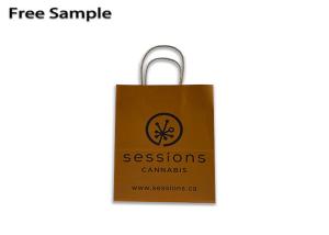 Quality FSC Flat Bottom Pantone CMYK Recycled Paper Shopping Bags wholesale