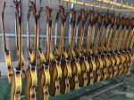 Solid Flame Maple Top 5 Strings Bass Guitar Ebony Fingerboard Custom Gold