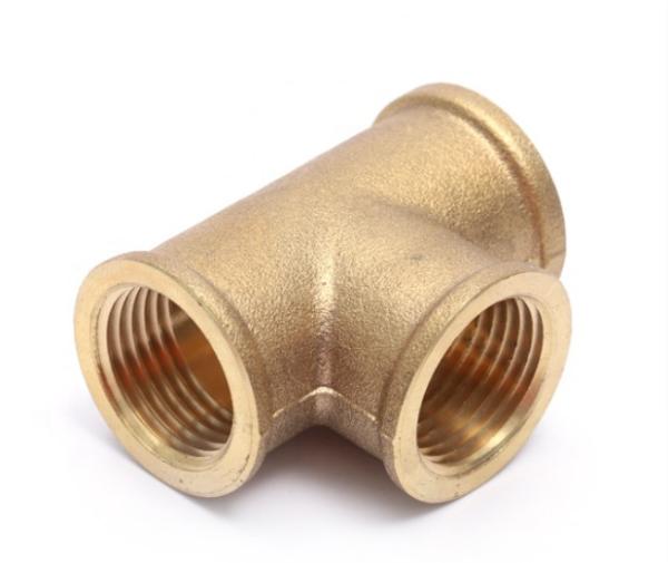 1/4 Inch 1/2" 3/4 Brass Pipe Fittings Female Hexagon Head Forged 3 Way Equal