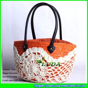 Quality LUDA fashion straw beach bag crochet wheat straw beach tote bag wholesale