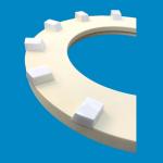 Al2O3 Alumina Ceramic Crusher Parts Accessories High Wear Resistance Crushing