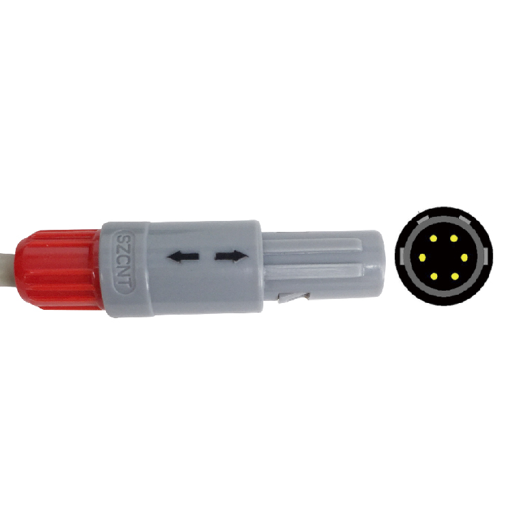 Medical Dia 5mm Compatible Conmen IBP Cable To Smiths Transducer