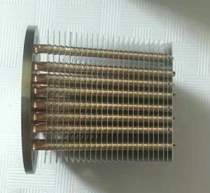 Quality Finishing Passivation Copper Pipe Aluminum Fin Heat Sink / Thin Heatpipe Heatsink wholesale