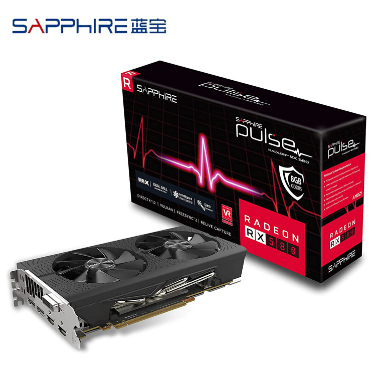 500W GDDR5 Amd Radeon Rx 580 8gb 2048sp For ETH GPU Mining