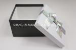 Fancy Empty Xmas Gift Boxes With Ribbon Bow Tied , Candy Christmas Gift Wrap