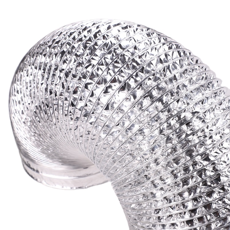 AC Semi-Rigid Aluminum Duct for Optimal Temperature Control Air Quantity 162-252