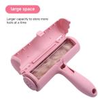 Blue ABS Nylon Fiber Pet Hair Remover Roller Thorough Dog Hair Roller