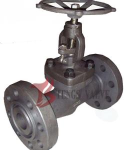 China Plug Disc Dn50 Industrial Globe Valve , Flanged RTJ End Carbon Steel Globe Valve on sale