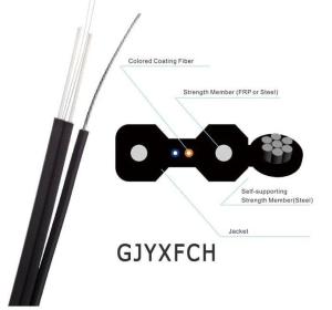 Quality 2Core FTTH Fiber Optic Drop Cable wholesale
