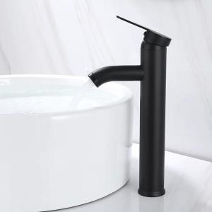 Quality SUS304 Stainless Steel Vessel Single Handle Basin Mixer Deck Mounted wholesale