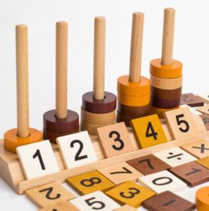 Quality Enlightenment Wooden Educational Toys Column Baby Digital Cognitive Teaching Aids Plus wholesale