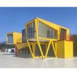 Hotel Resort Steel Frame Office Container House with 50/75/100mm Wave Sandwich