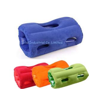 Quality Flocked PVC Inflatable Roller Pillow for Noon Break wholesale