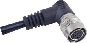 Quality Black Color Machine Vision Hirose Cable , 12 Pin Security Camera Power Cable wholesale