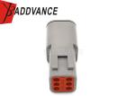 6 Position Male TE Connectivity Deutsch Connectors DTM04-6P Grey Color