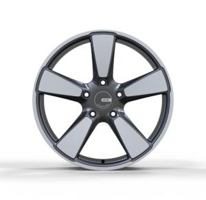 Quality Porsche 19x8.5 Custom Forged Wheels Diamond Cutting Dark Gunmetal Grey wholesale