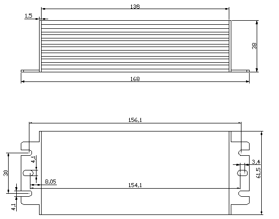36 V Pwm Dimmable Constant Current Led Driver Full Aluminum Housing