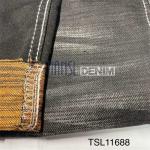 Multi Color Knitted Natural Denim Fabric Stretchy Jean Material 387gsm