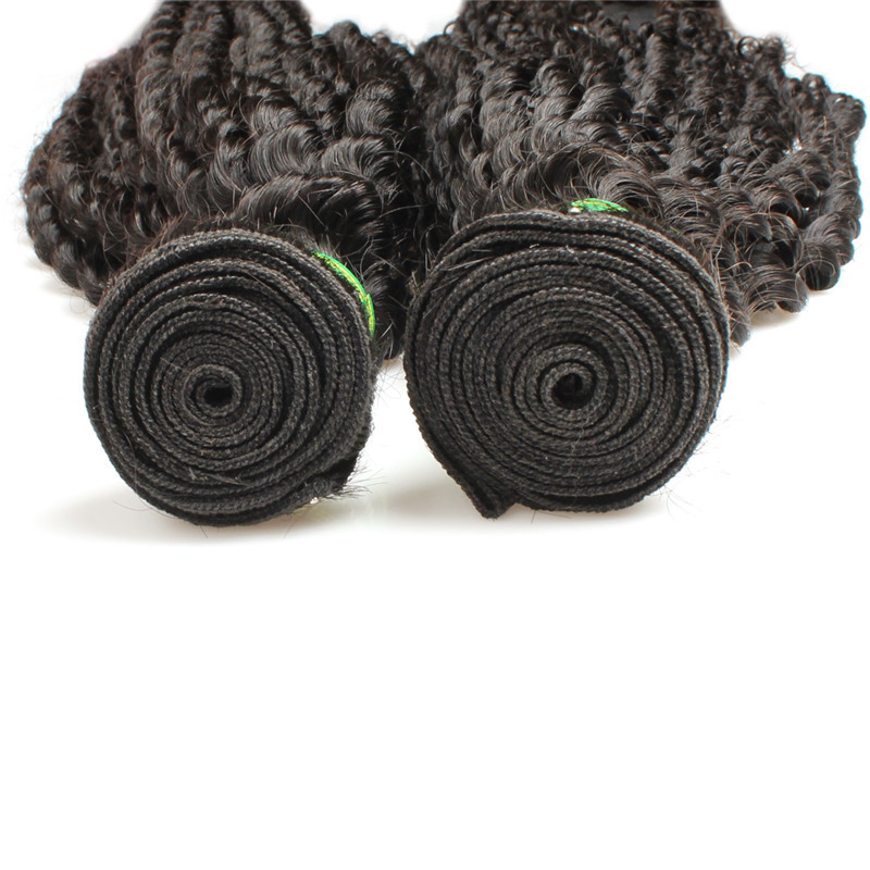 Easy to dye real mink virgin brazilian hair bundles, Curly malaysian hair weft