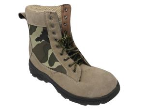 Quality Suede Leather Work Boots / Mens Military Tactical Boots With Nylon Cloth wholesale