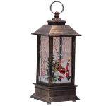 Battery Operated Snowman Led Lantern Christmas Flame Lamp Holiday Home Decor