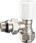 4303 Multi-turn Brass Angle TRV Valve Radiator Supply Valve DN15 Nickel Plated w