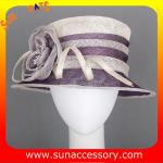 Elegant fancy Church sinamay hats for ladies ,Sinamay cloche hats
